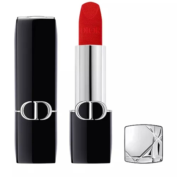 Dior Rouge Lipstick - 999 matte Vibrant Red - Picture 2 of 6